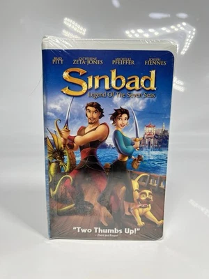 Sinbad Vintage VHS Movie New Sealed Legend Of The Seven Seas Great Seal VHS Foto 1 de 4