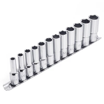 Genius Tools 12 peças 3/8" Dr. Conjunto de soquete métrico de mão profunda - GD-312M - Imagem 1 de 4