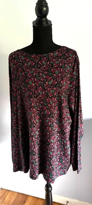 Croft & Barrow Classic Tee, Size 3X,  New w/o tags, Long Slvs, Cotton, Free Shpg - Image 1 of 3