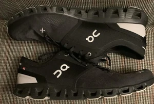 On Cloud X 3 Mens Size 13 Black Gray White Athletic Running Shoes Sneakers - Picture 1 of 9