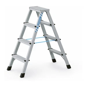 ZARGES Stehleiter Trittleiter XLstep B LM Stufenleiter 2x4 Stufen Aluminium - Bild 1 von 2