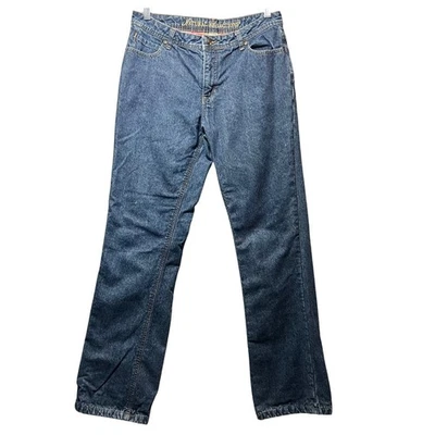 Natural Reflections Flannel Lined Denim Jeans 8 Straight Leg Warm Outdoors - Image 1 of 4