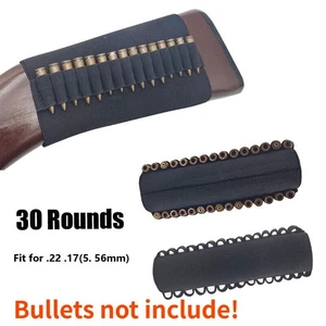 30 Rounds Buttstock Ammo Stock Carrier Rifle Shell Bullet Holder F/ .22 .17 CAL - Picture 1 of 12