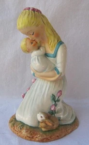 Goebel Byj Porcelain MOTHER AND CHILD Figurine Large Germany 8.5 inches - Picture 1 of 12