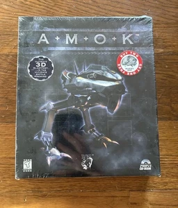 Amok (Scavenger/GT Interactive, 1996) - PC CD-ROM Big Box - Brand New - Picture 1 of 8
