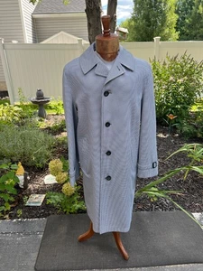Vintage Harbor Master Trenchcoat John Weitz Hahnentritt gefüttert Jacke 38 L - Bild 1 von 20
