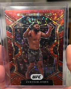 2021 Panini Select UFC - Concourse Red Disco #60 Curtis Blaydes /199