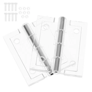 2 Pcs Transparent Hinge Brass Hinges for Cabinet Doors Butterfly Cabinets - Bild 1 von 12