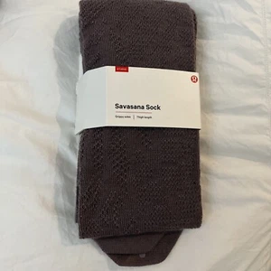 Lululemon Savasana Sock M/L New Merino Wool Frosted Mulberry Legwarmer Yoga - Picture 1 of 5