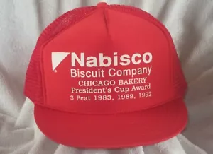 Vintage Nabisco Presidents Cup Award Snapback Trucker Mütze Kappe Nissin Kappe neu OS SELTEN - Bild 1 von 8