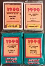 1990 ProCards GENEVA CUBS Minor League Complete UNOPEN Team Set B2018401