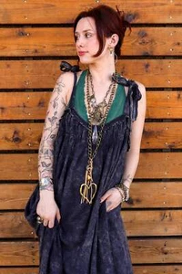Collar Gitano Chatarra Grueso Boho Hippie - Imagen 1 de 3