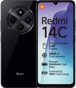 Xiaomi Redmi 14C 256GB Midnight Black Differenzbesteuert - Bild 1 von 3