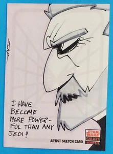 2010 topps COUNT DOOKU sketch card art I HAVE BECOME star wars JIM KYLE galaxy 5 - Picture 1 of 6