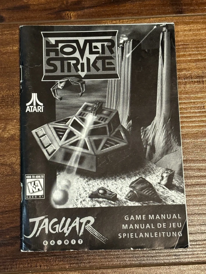 Hover Strike Atari Jaguar Instruction Manual Only - Image 1 of 1