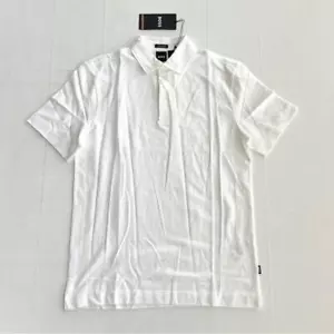 Neu BOSS Press 56 Regular-Fit Poloshirt aus Baumwolle Leinen Weiß für Herren - Bild 1 von 11