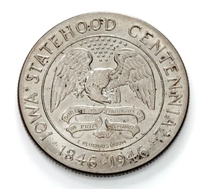 1946 50C Iowa Commemorative Half Dollar in Choice BU Condition, Full Mint Luster - Picture 1 of 3