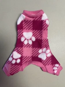 Dog  Clothes  Fleece Pajamas    Size: 4 Plus XXXS - Picture 1 of 2