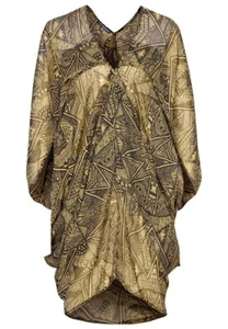 V Ave Shoe Repair GRAFIC SQUARE DRESS Gr. S - LION - Bild 1 von 6