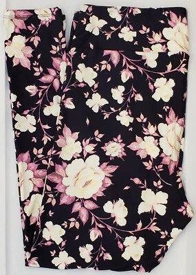 TC2 LuLaRoe Alto y Curvilíneo2 Leggings Lindo Rosas Estampado Flores Nuevo con Etiquetas T30 Foto 1 de 4