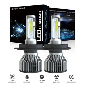 For Jeep Cherokee 1995-1999 6000K LED Headlight High / Low Beam Bright Bulbs Kit - Picture 1 of 11
