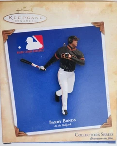 HALLMARK KEEPSAKE ' BARRY BONDS ' #9 IN THE ' AT THE BALL PARK ' SERIES 2004 - Picture 1 of 2