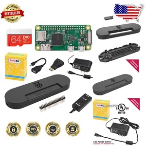 64GB Raspberry Pi Zero W Wireless Starter Kit with Power Supply & Accessories - Afbeelding 1 van 7