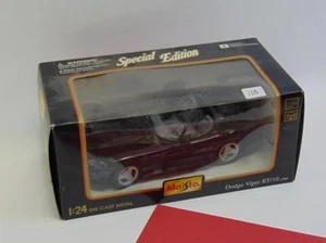 Special Edition Maisto 1:24 Scale 1995 Dodge Viper RT/10 Black Die Cast - Picture 1 of 1