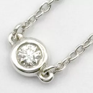 Bracciale Tiffany & Co. By The Yard Diamanti 7,5" Argento 925 Peretti Autentico #1413 - Foto 1 di 7