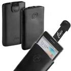 T- Case Leder Tasche black f Huawei Ascend P6 Etui Hlle