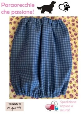 PARAORECCHIE COPRI ORECCHIE CUFFIETTE CUFFIA PER COCKER CAVALIER KING COTONE - Immagine 1 di 2