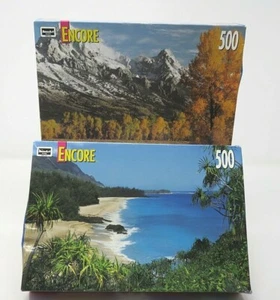 Zugabe Puzzle 2er Set Lumahai HI & Grand Teton Park 500 Teile Neu im Karton - Bild 1 von 8
