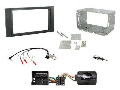 Double Din Stereo Fitting Kit + Steering Controls to fit Ford C-Max 2003-10 - Image 1 of 4