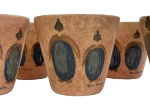 Set Of 5 RARE Marc Bellaire SIGNED Native Family Cups Mid Century California - Picture 1 of 12