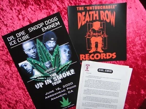 DR. DRE DEATH ROW RECORDS CHRONIC PHAT 3 PACK POSTER STICKER BIO MEMORABILIA - Picture 1 of 6