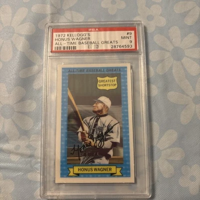 Kelloggs All Time Greats Honus Wagner 1972 PSA 9 Foto 1 de 2