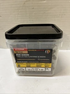 Saber Drive Beige Deck Screws XL1500 T25 Star Drive Bit Included 50756 #10 - Picture 1 of 1