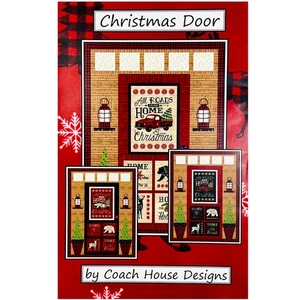 Christmas Door Quilt PATTERN by Barbara Cherniwchan for Coach House Designs 2019 - Picture 1 of 3