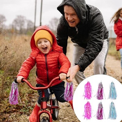 3 paia di stelle filanti per manubrio della bici, per bambini, stelle filanti - Imagen 1 de 4
