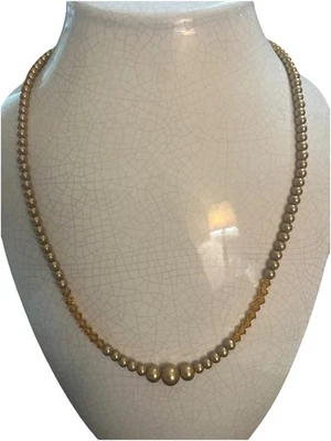 Joan Rivers Faux Pearl  Gold Colored Beaded 24" Long Necklace - Image 1 of 4