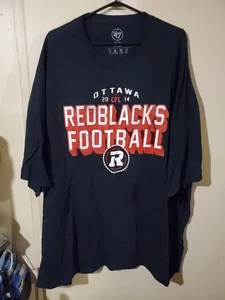 Camiseta de fútbol americano para hombre Ottawa Redblacks negra logotipo primario CFL usada  - Imagen 1 de 4