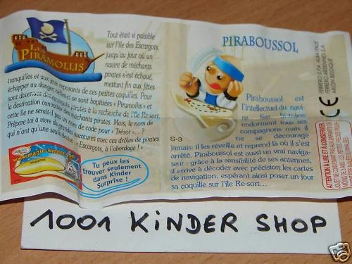 KINDER S-3 S3 LES PIRAMOLLIS PIRATELLI BPZ FRANCE 2005 - Photo 1/1