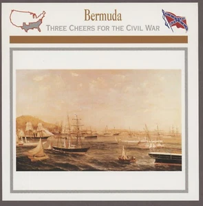 Bermuda Atlas Bürgerkrieg Karte Auslandseinflüsse - Bild 1 von 1