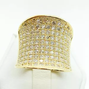 R6586 Anello Fidanzamento Promessa Donna Gioielli Moda Placcato Oro Bianco Giallo - Foto 1 di 8