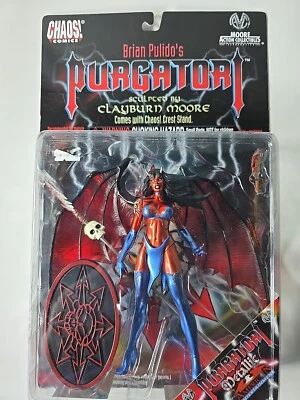¡Caos! Cómics PURGATORI de Brian Pulido metálico esculpido por Clayburn Moore.  Foto 1 de 4