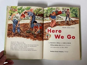 Vintage Childrens Book Here We Go Health Action Series 2nd Grade 1955 Hardback - Picture 1 of 9