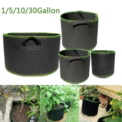 1 20 gallon flower Tree Pots plant Grow Bags growing fabric pot home garden tool - Image 1 of 4
