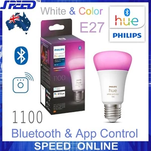 PHILIPS Hue White & Color Ambiance 1100 A60 E27 Bulb - Bluetooth & WiFi Controls - Picture 1 of 19