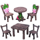 Gifts Mini Miniature Micro Landscape Table and Chairs Garden Furniture Ornament