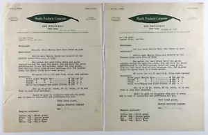 Carta intestata vintage Manila Products Co per quanto riguarda la produzione di spago NY 1929 - Foto 1 di 5